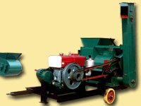 毅政牌ZL1YC型柴油机牵引拖车式免剥皮玉米脱粒机